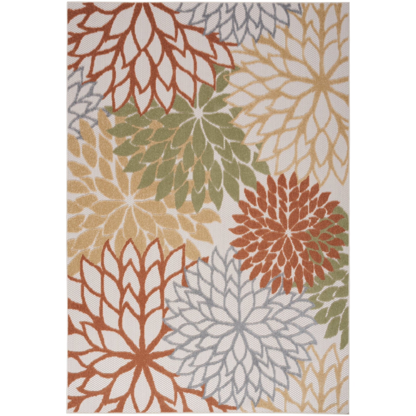 Nourison Aloha Floral Moderner Teppich für drinnen und draußen