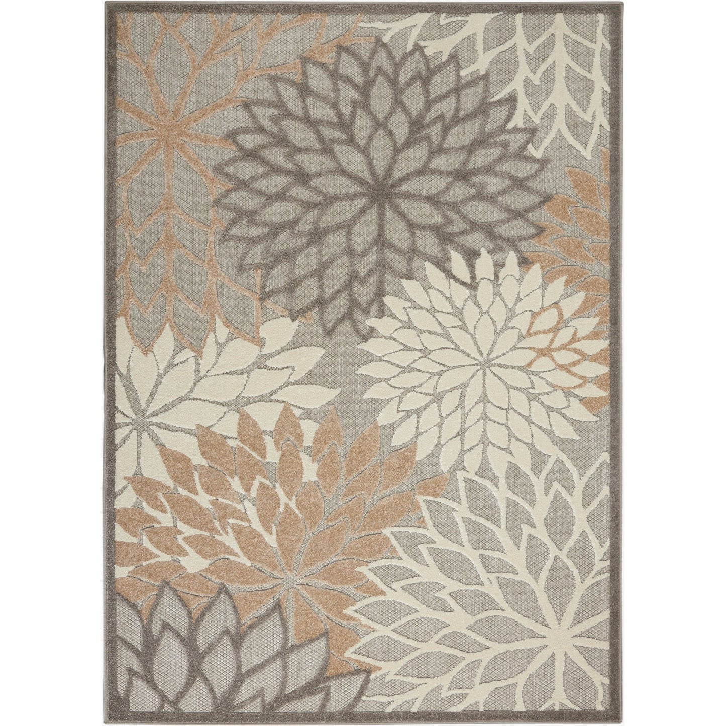 Nourison Aloha Floral Moderner Teppich für drinnen und draußen
