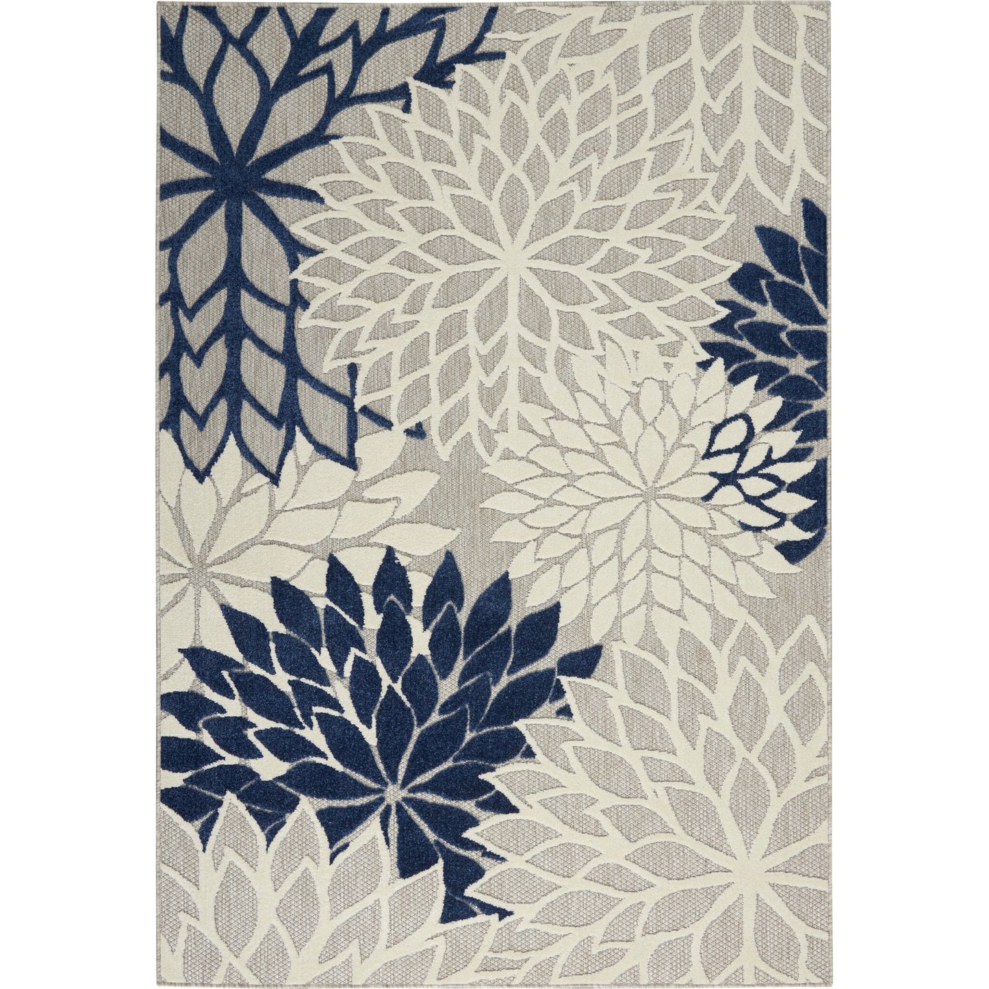 Nourison Aloha Floral Moderner Teppich für drinnen und draußen