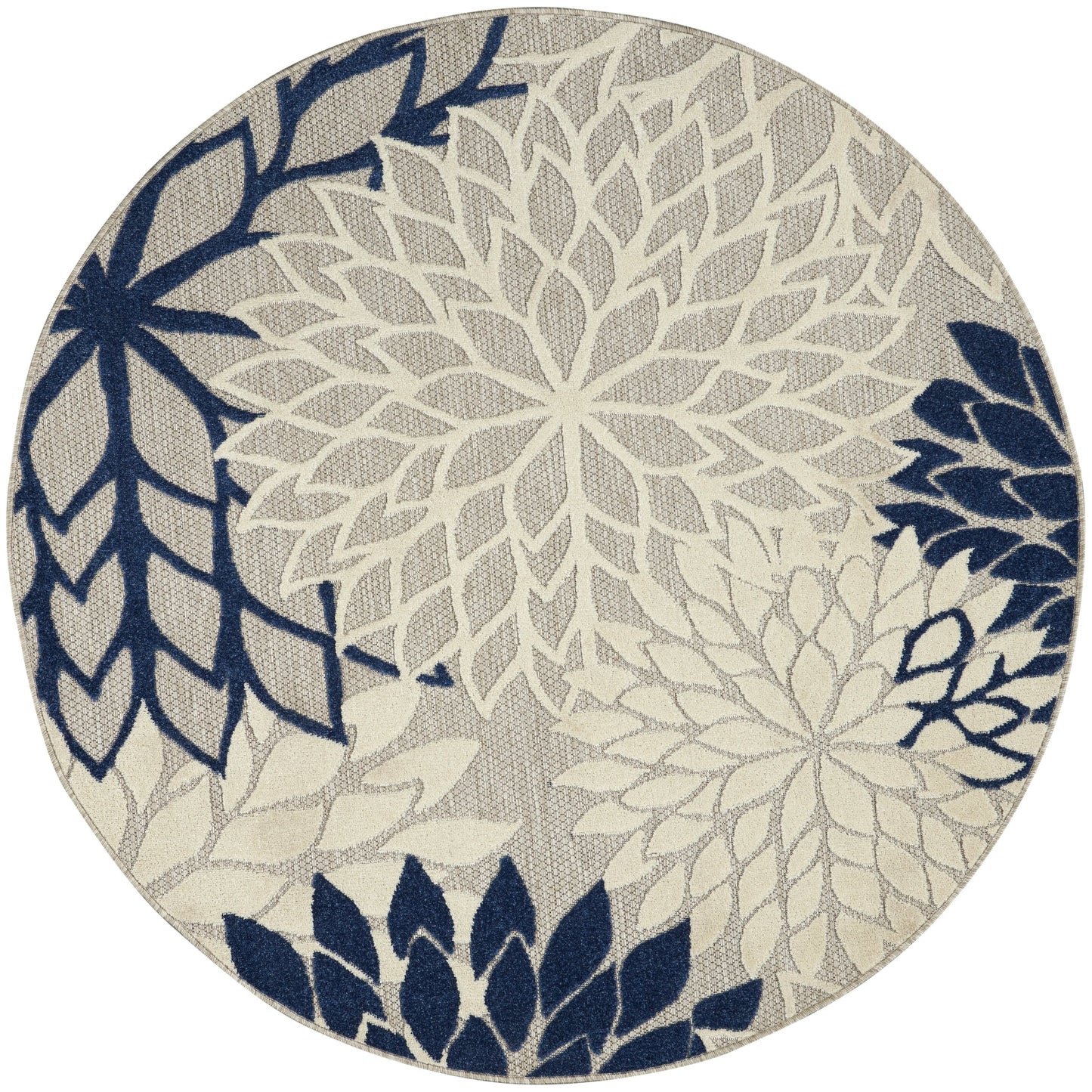 Nourison Aloha Floral Moderner Teppich für drinnen und draußen