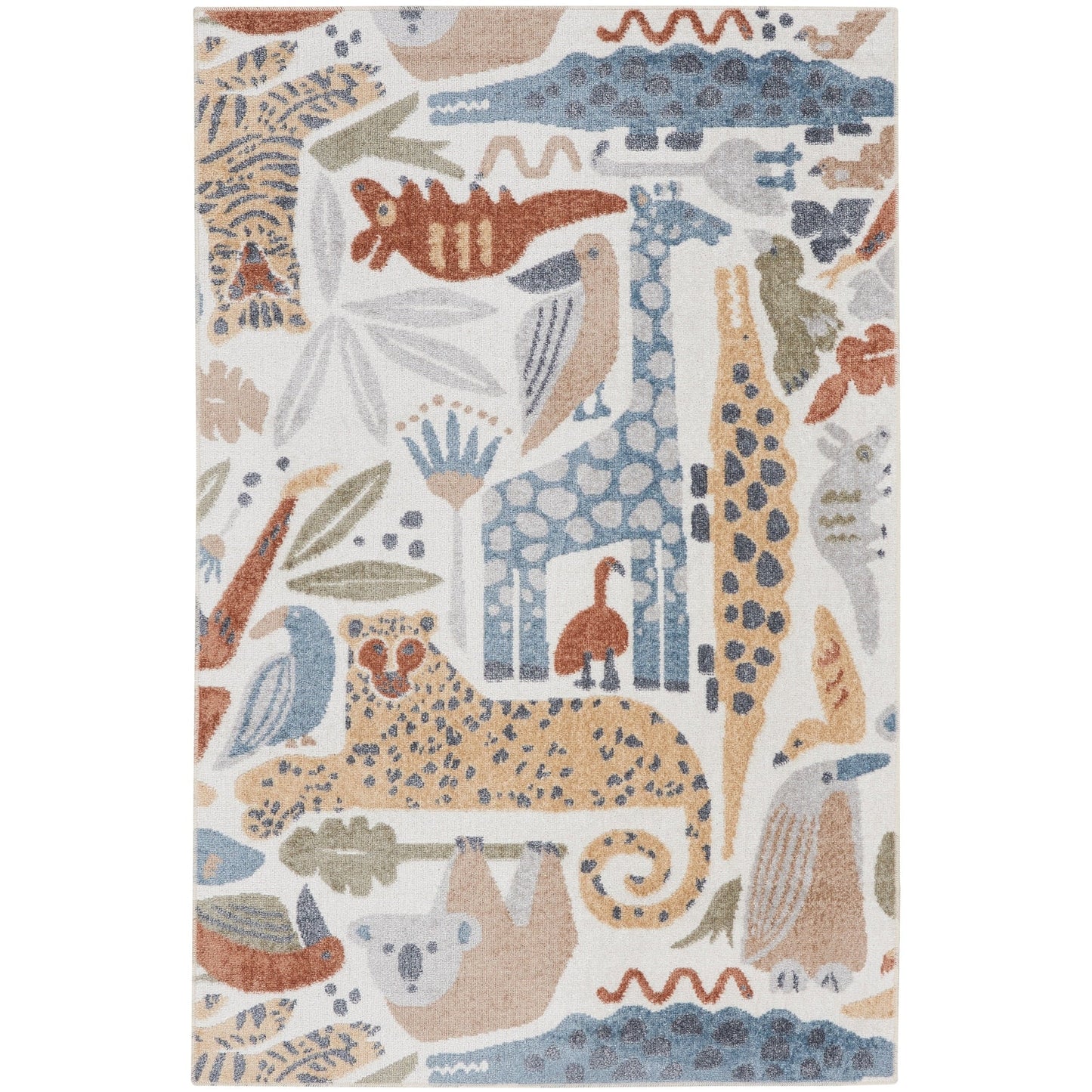 Nourison Astra – maschinenwaschbarer Teppich mit Tiermuster