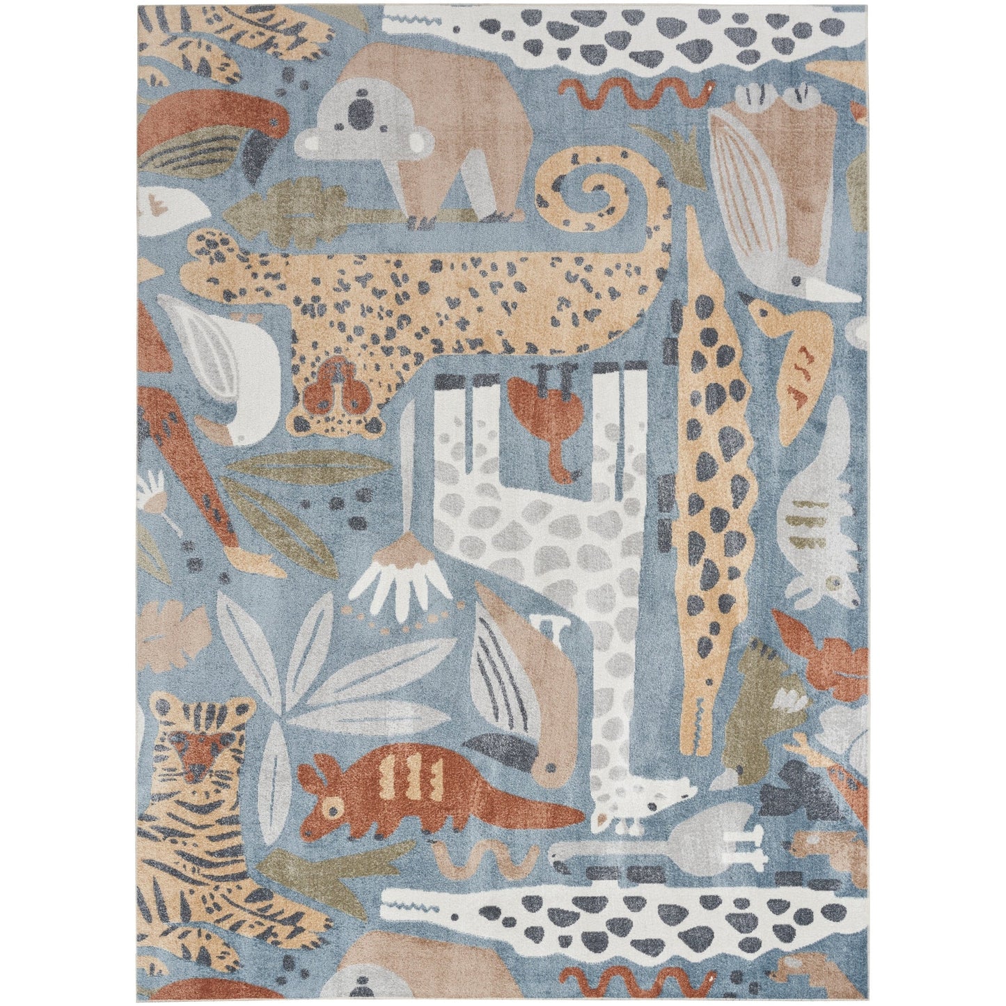 Nourison Astra – maschinenwaschbarer Teppich mit Tiermuster