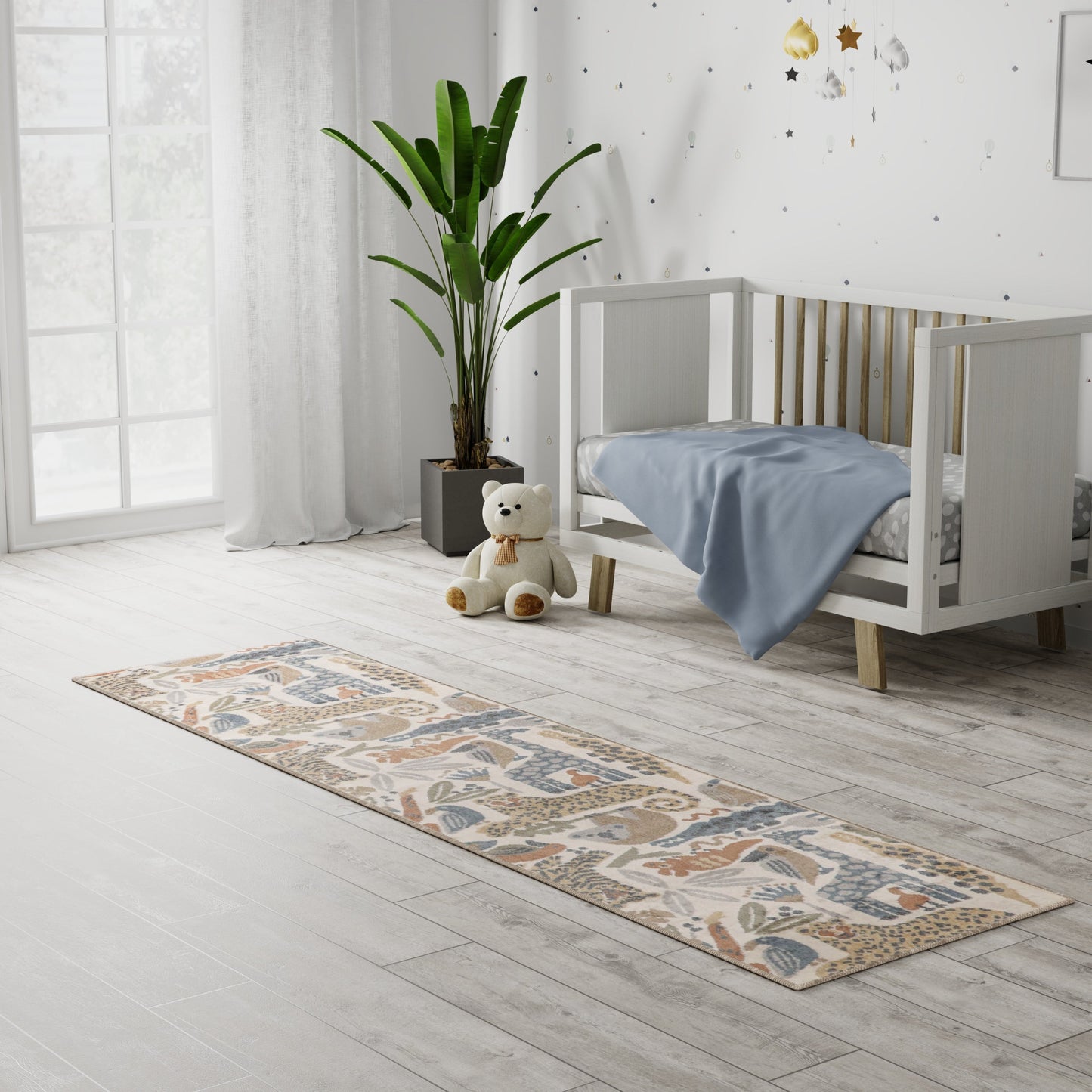 Nourison Astra – maschinenwaschbarer Teppich mit Tiermuster