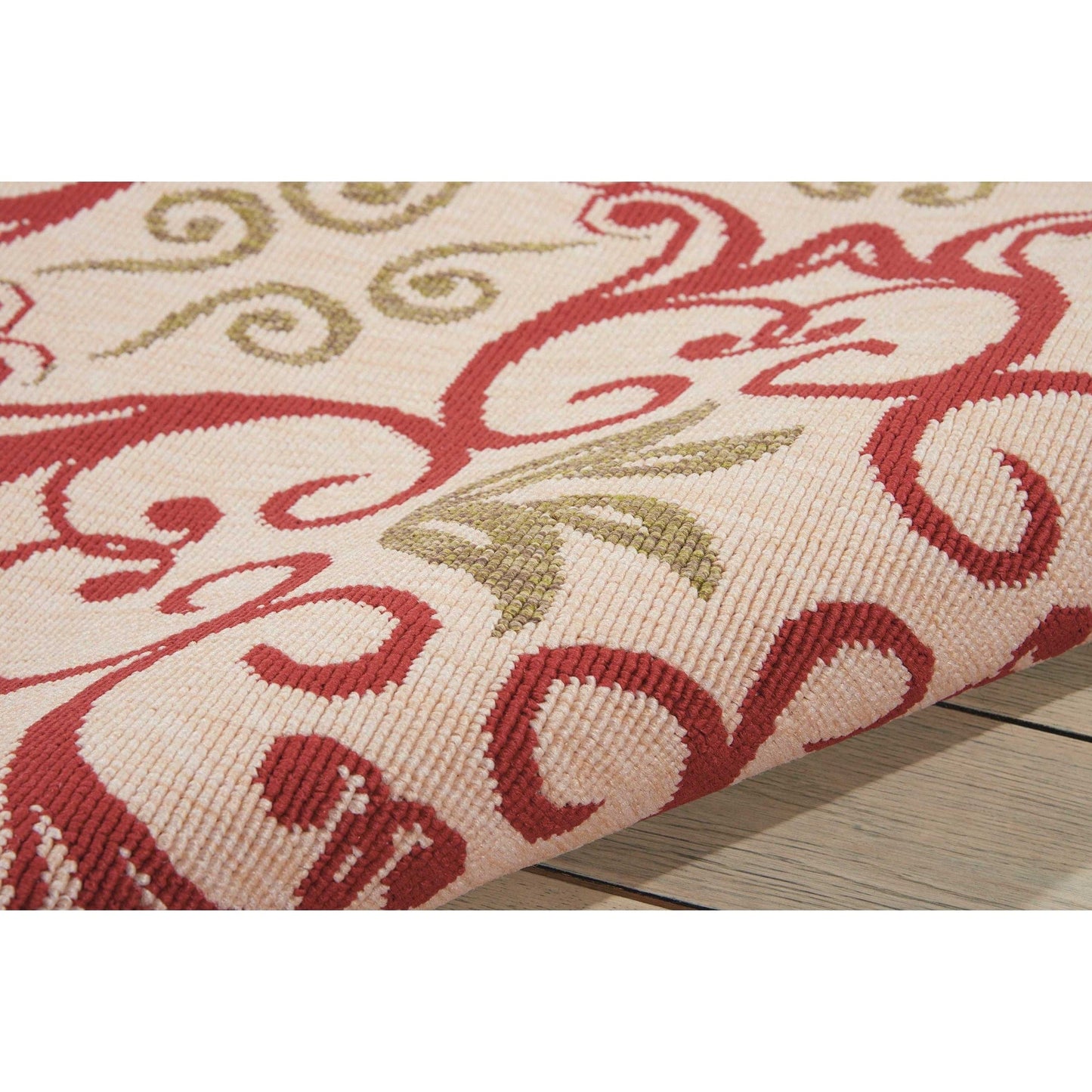 Nourison – Teppich für drinnen und draußen, karibisches Blumenmuster, geometrisches Muster