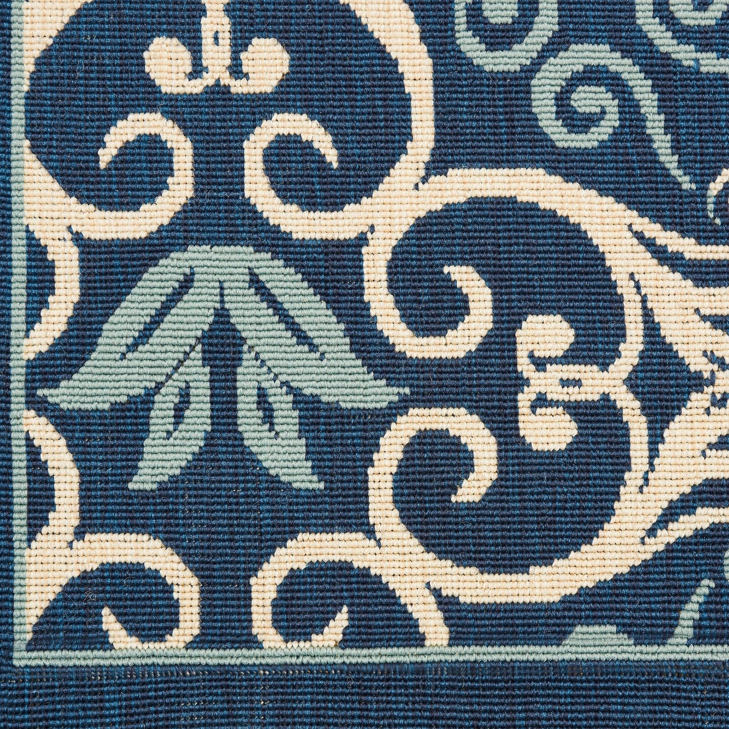 Nourison – Teppich für drinnen und draußen, karibisches Blumenmuster, geometrisches Muster