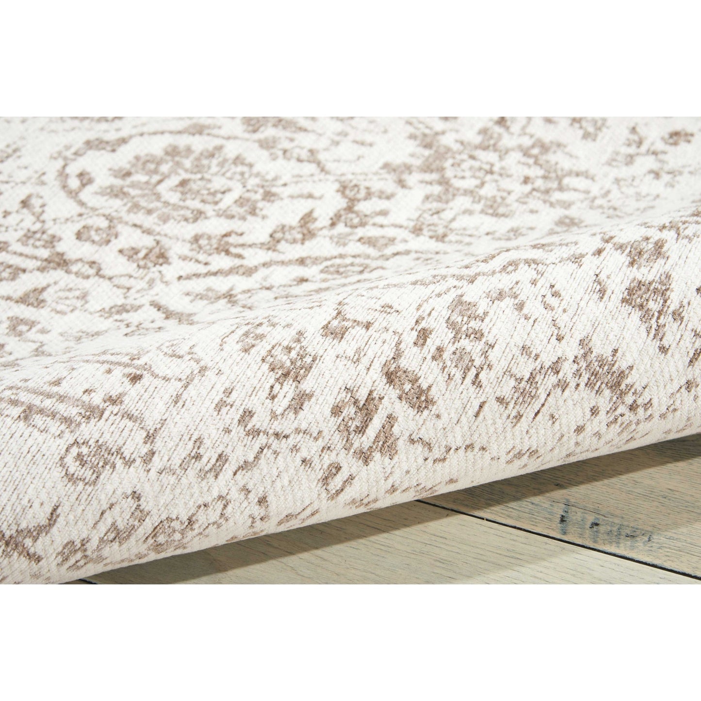Nourison Damask Distressed Contemporary Area Rug