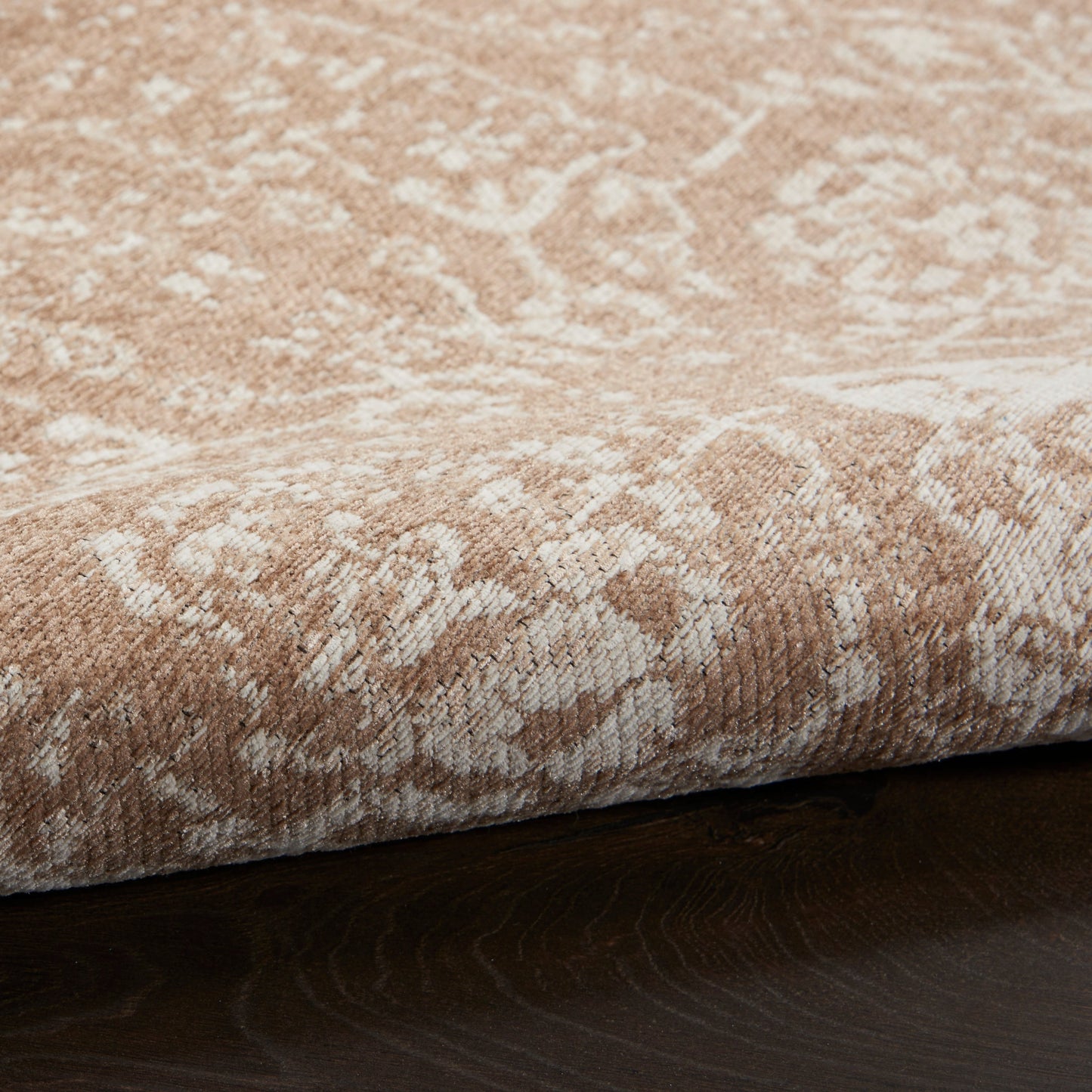 Nourison Damask Distressed Contemporary Area Rug