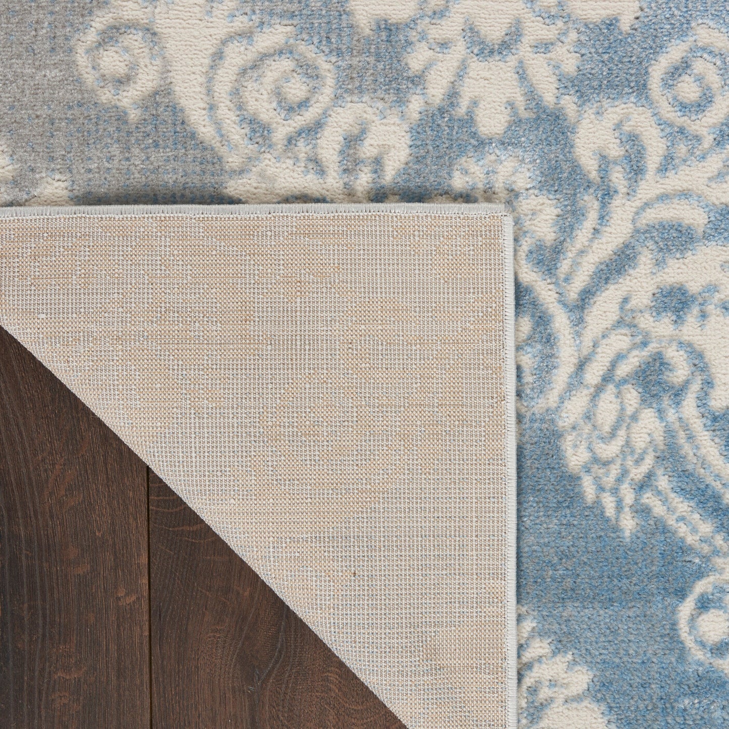 Nourison Elation Damask Pattern French Country Area Rug