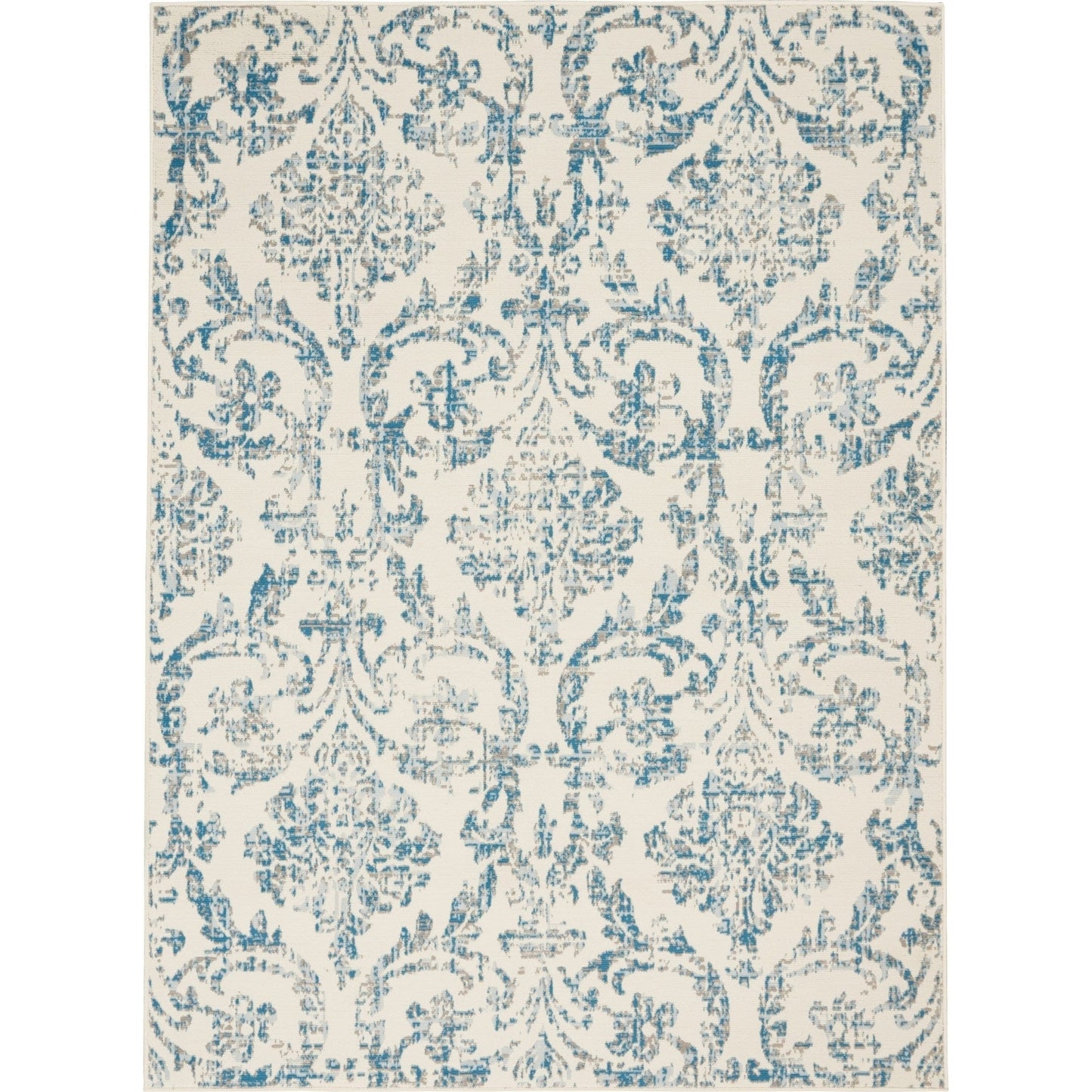 Nourison Jubilant Vintage Farmhouse Damask Area Rug