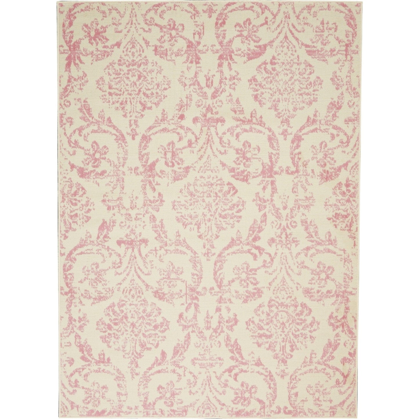 Nourison Jubilant Vintage Farmhouse Damask Area Rug