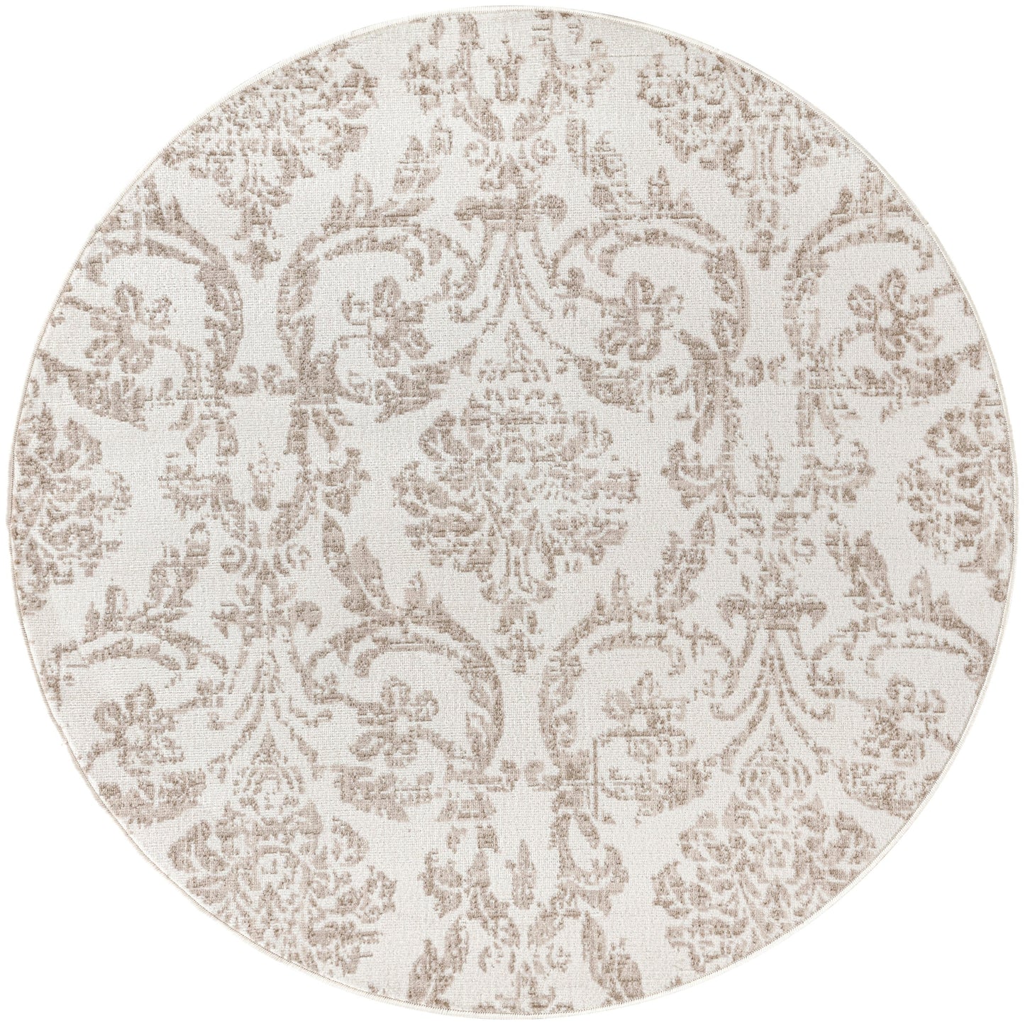 Nourison Jubilant Vintage Farmhouse Damask Area Rug