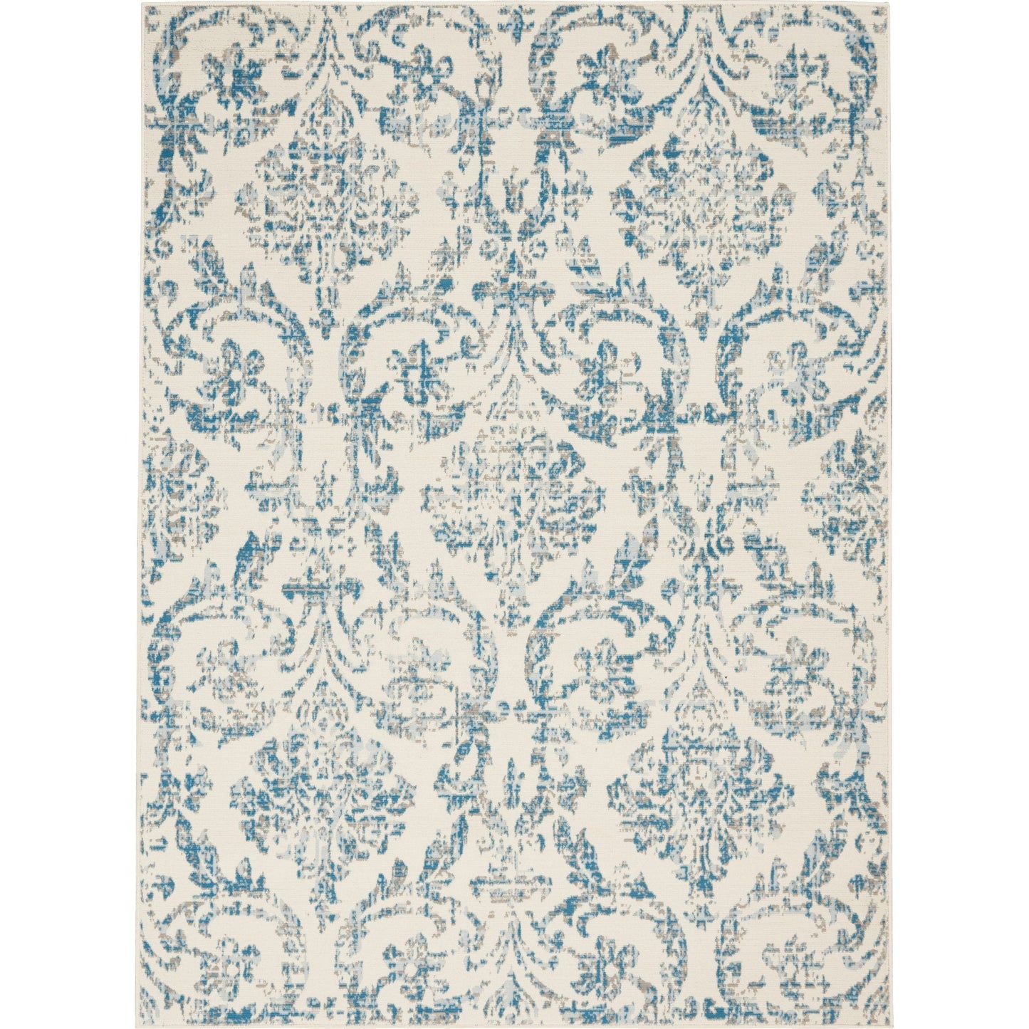 Nourison Jubilant Vintage Farmhouse Damask Area Rug