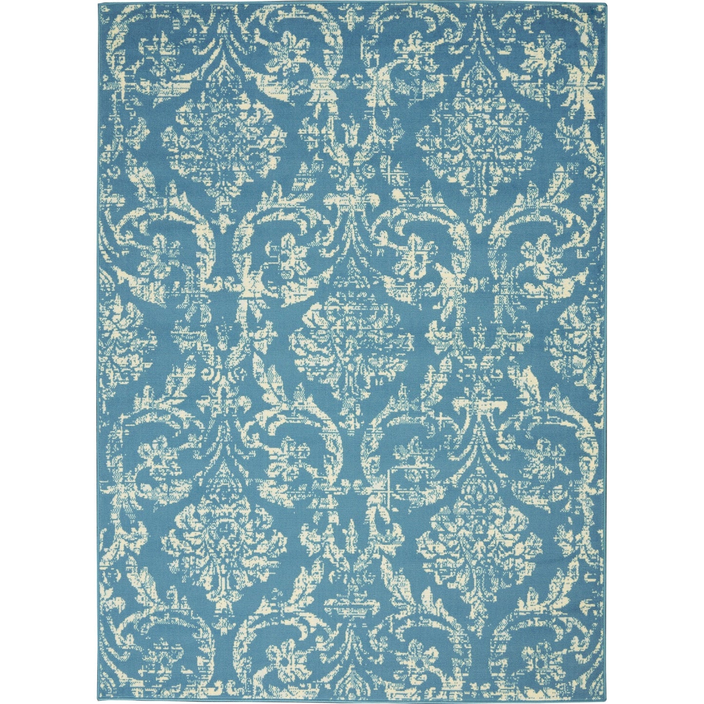 Nourison Jubilant Vintage Farmhouse Damask Area Rug