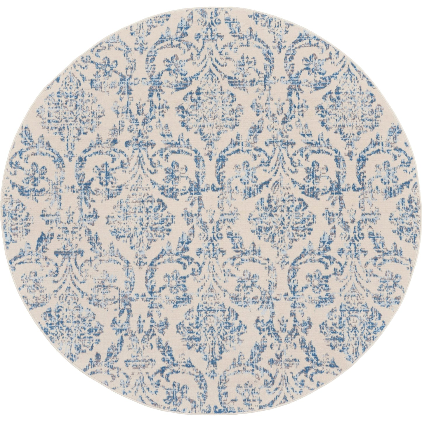 Nourison Jubilant Vintage Farmhouse Damask Area Rug