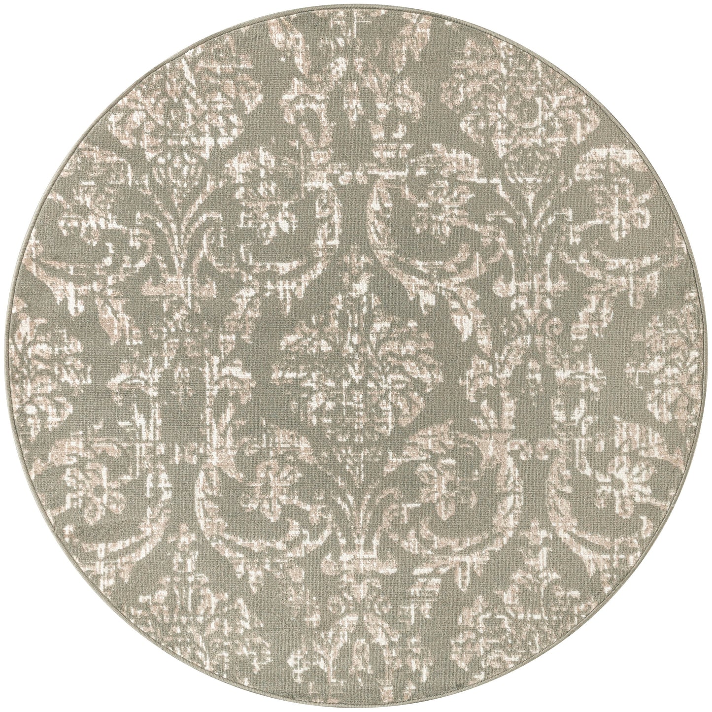 Nourison Jubilant Vintage Farmhouse Damask Area Rug