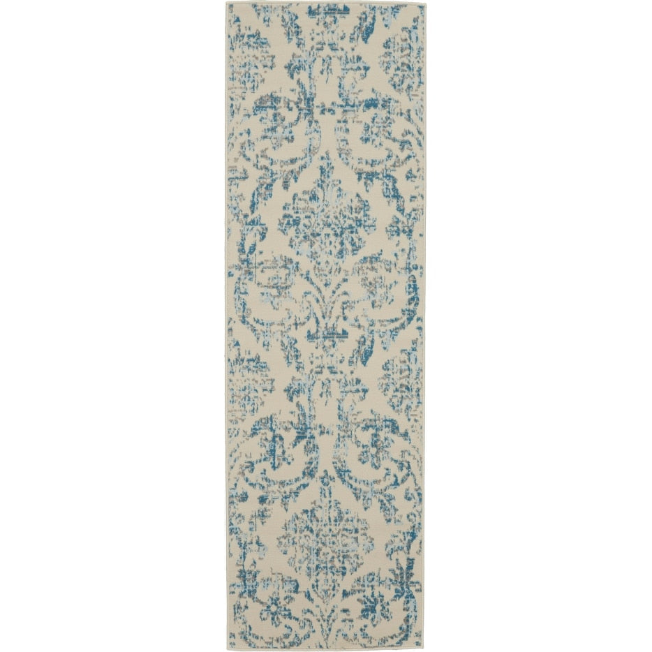 Nourison Jubilant Vintage Farmhouse Damask Area Rug