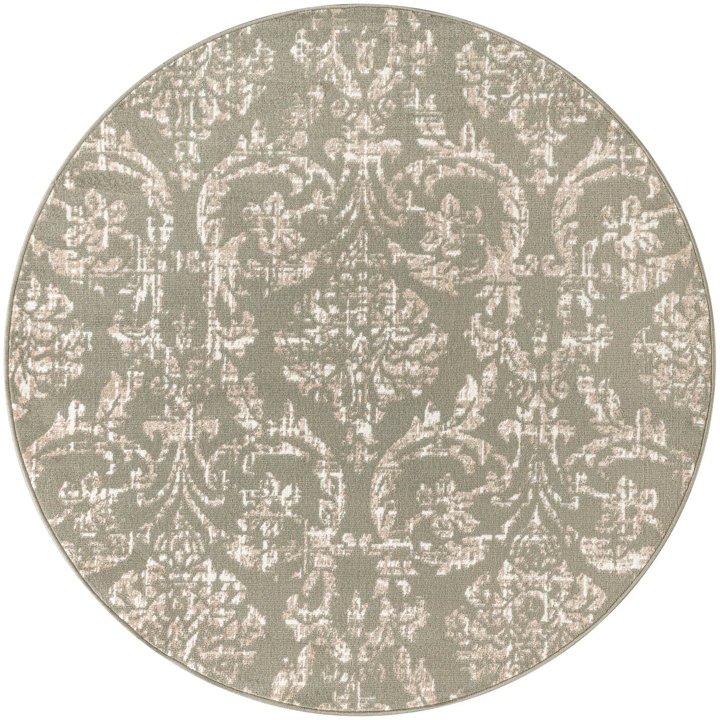Nourison Jubilant Vintage Farmhouse Damask Area Rug