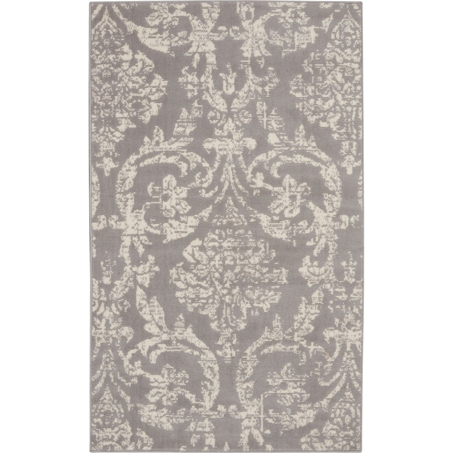 Nourison Jubilant Vintage Farmhouse Damask Area Rug