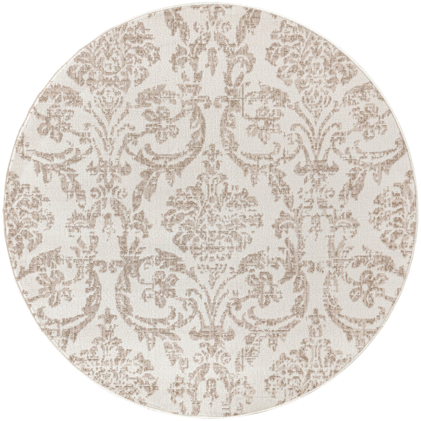 Nourison Jubilant Vintage Farmhouse Damask Area Rug