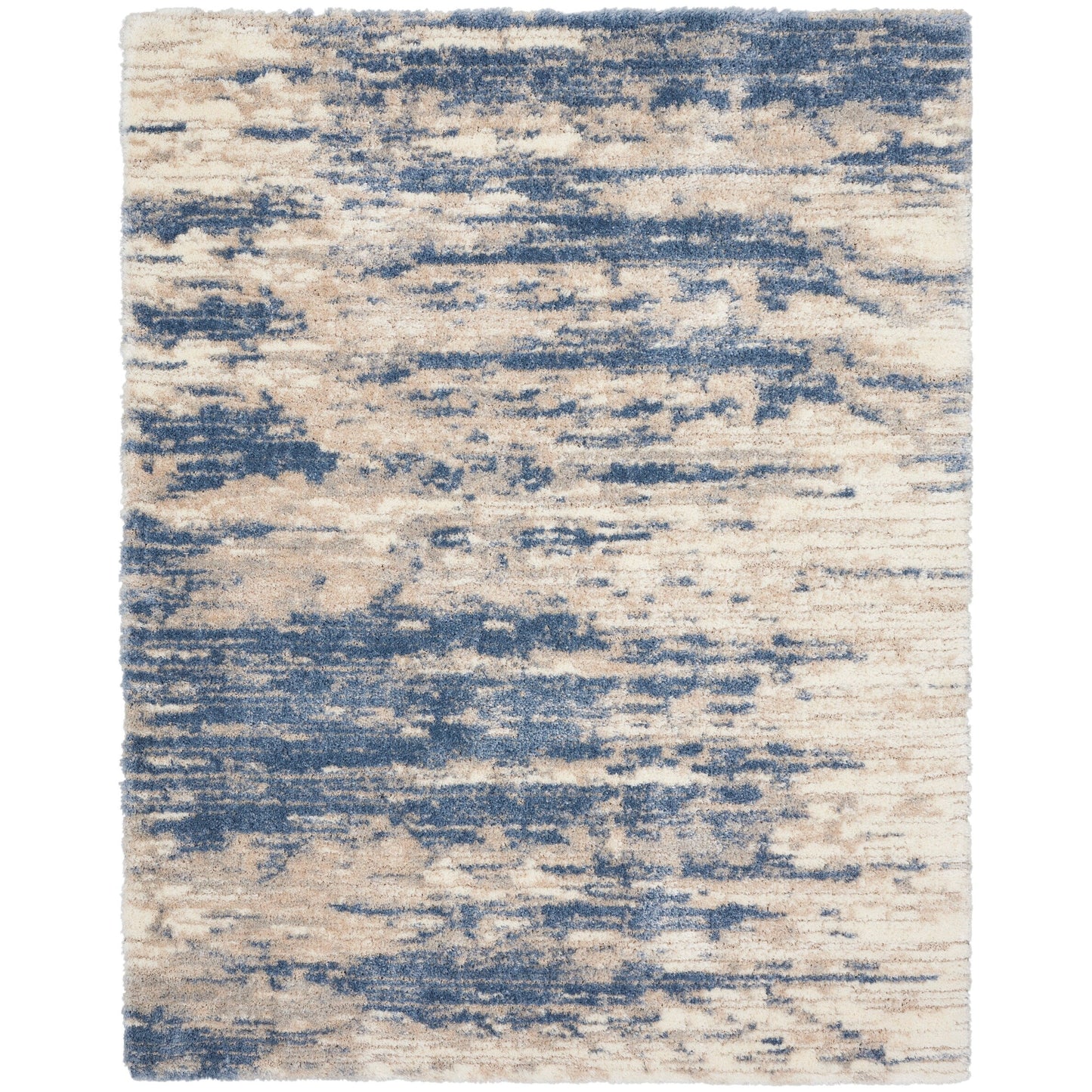 Nourison Luxuriöser Shag Abstract Glam Ultra Plüsch-Teppich