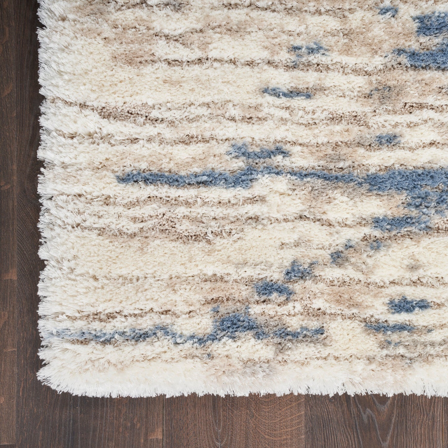Nourison Luxuriöser Shag Abstract Glam Ultra Plüsch-Teppich