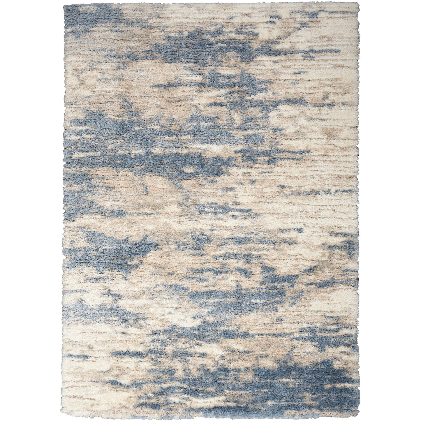 Nourison Luxuriöser Shag Abstract Glam Ultra Plüsch-Teppich