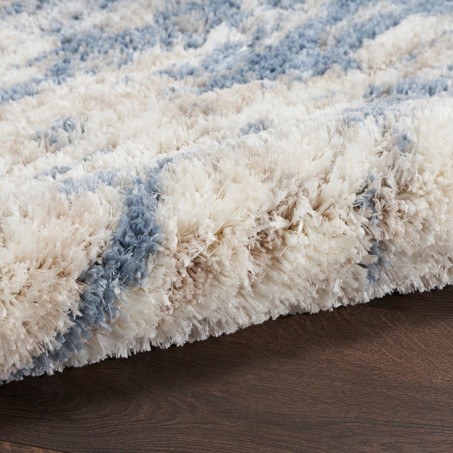 Nourison Luxuriöser Shag Abstract Glam Ultra Plüsch-Teppich