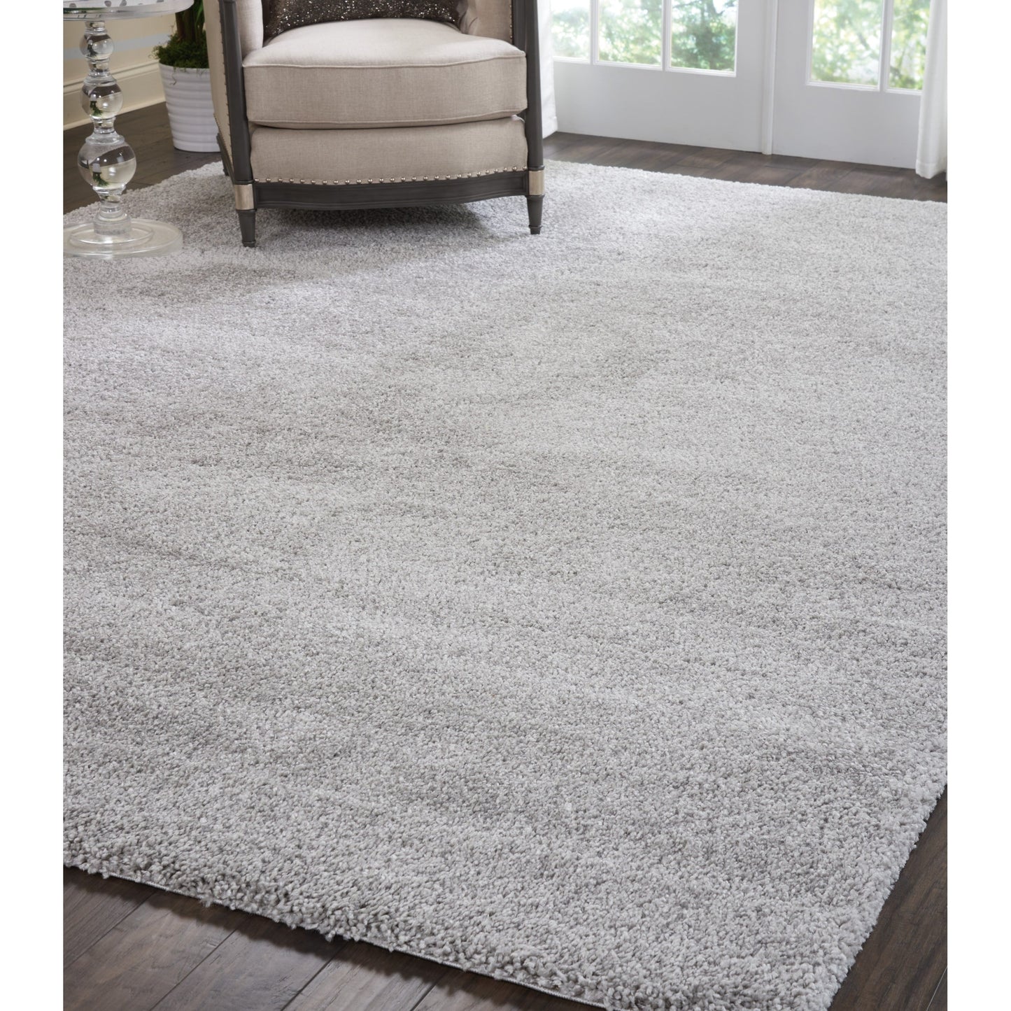 Nourison Malibu Shag Moderner Plüsch-Teppich in fester Ausführung