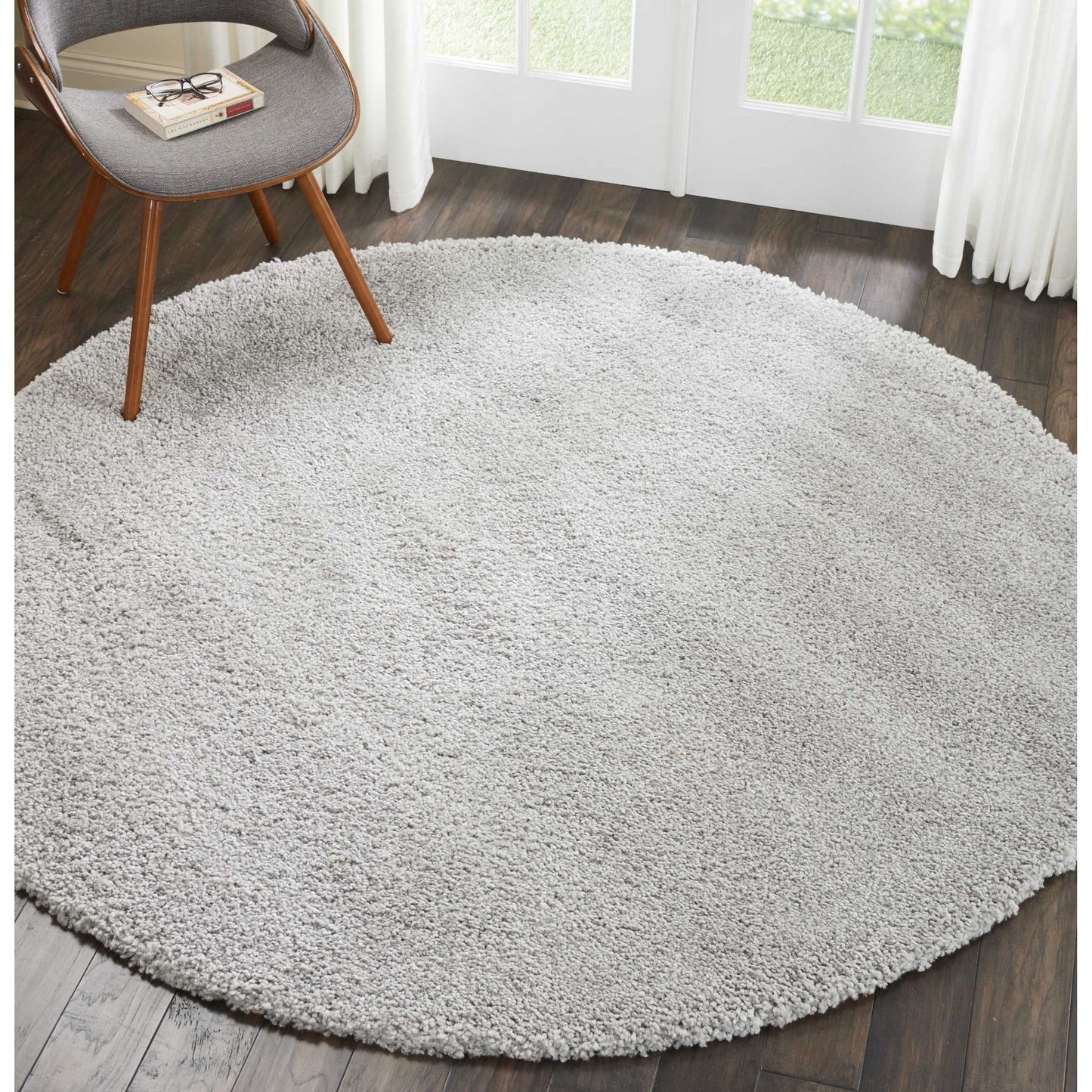 Nourison Malibu Shag Moderner Plüsch-Teppich in fester Ausführung