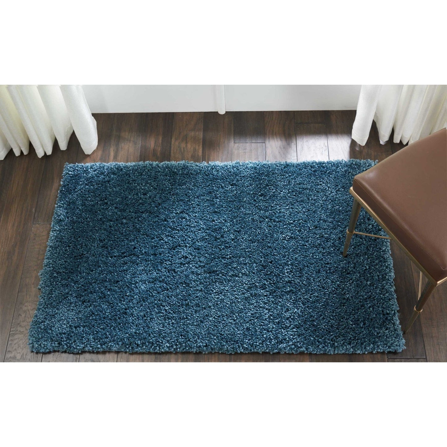 Nourison Malibu Shag Moderner Plüsch-Teppich in fester Ausführung
