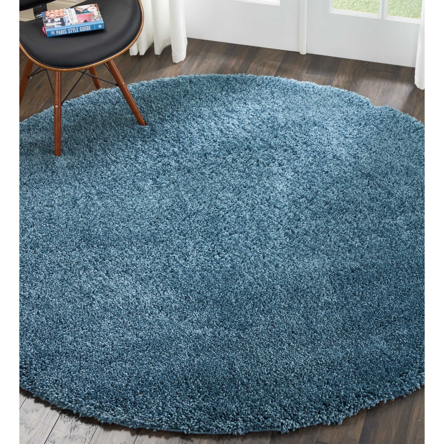 Nourison Malibu Shag Moderner Plüsch-Teppich in fester Ausführung