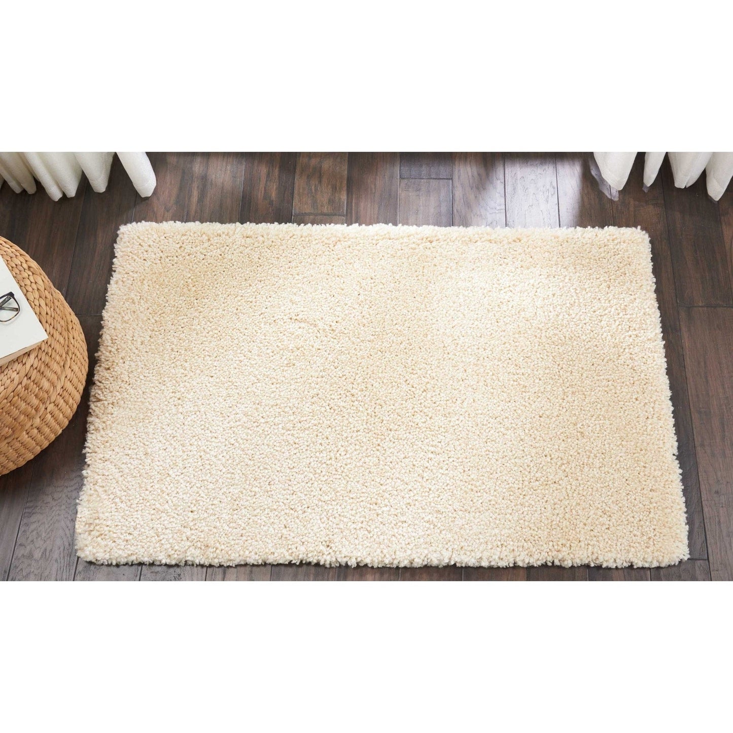 Nourison Malibu Shag Moderner Plüsch-Teppich in fester Ausführung