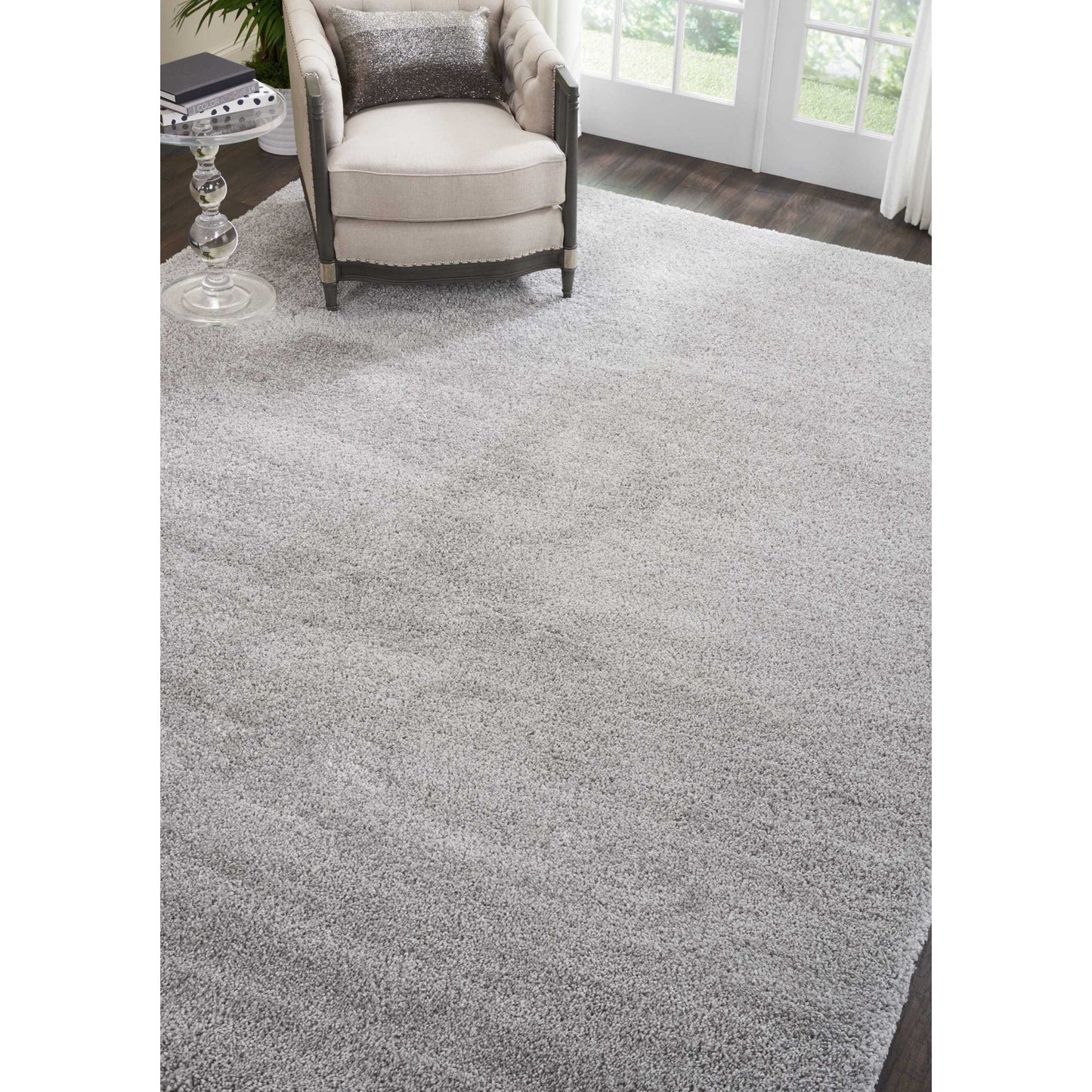 Nourison Malibu Shag Moderner Plüsch-Teppich in fester Ausführung