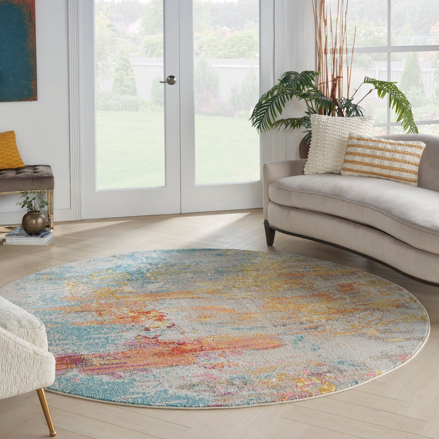 Nourison Moderner abstrakter Sublime-Teppich