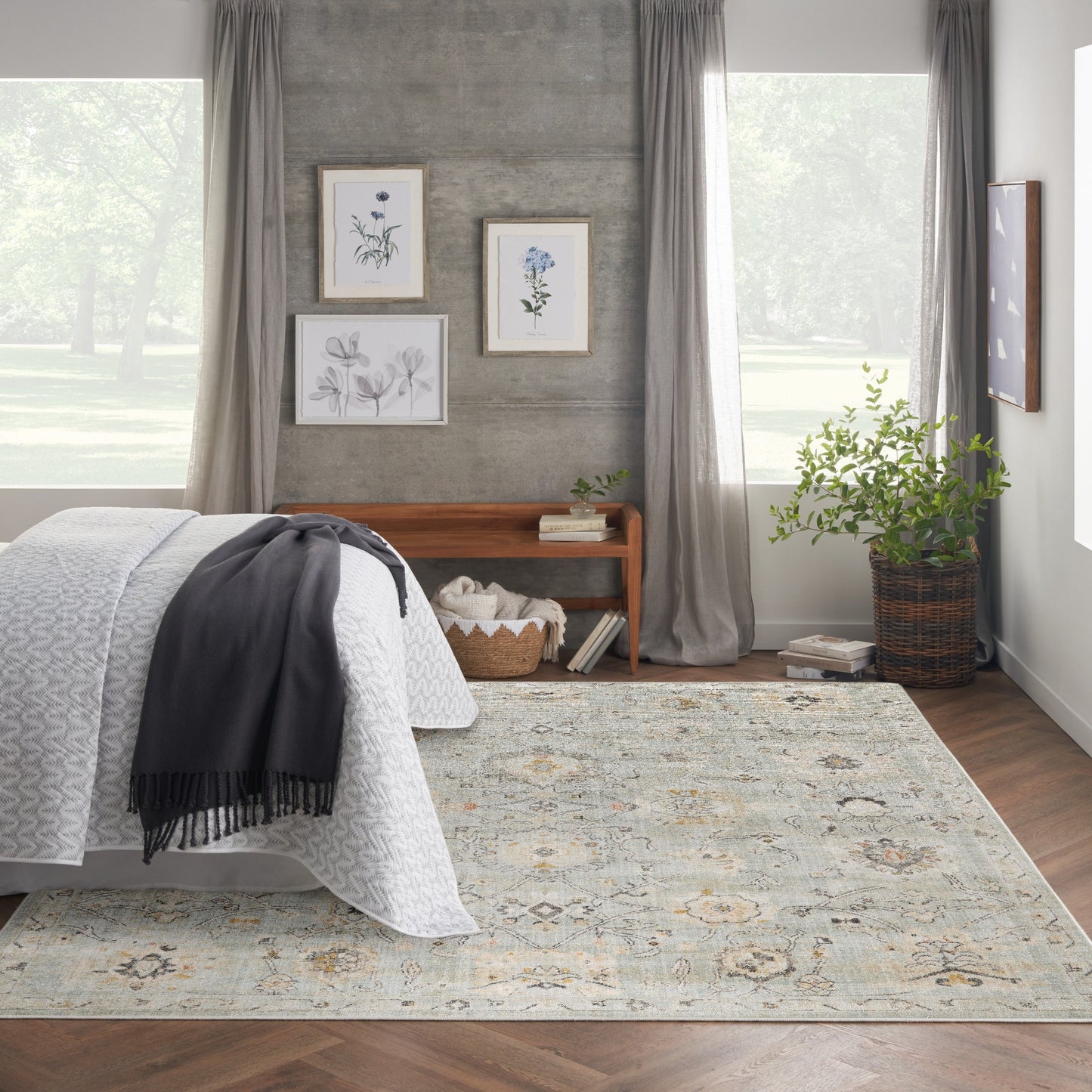Nourison Oushak Home Perserteppich für den Innenbereich