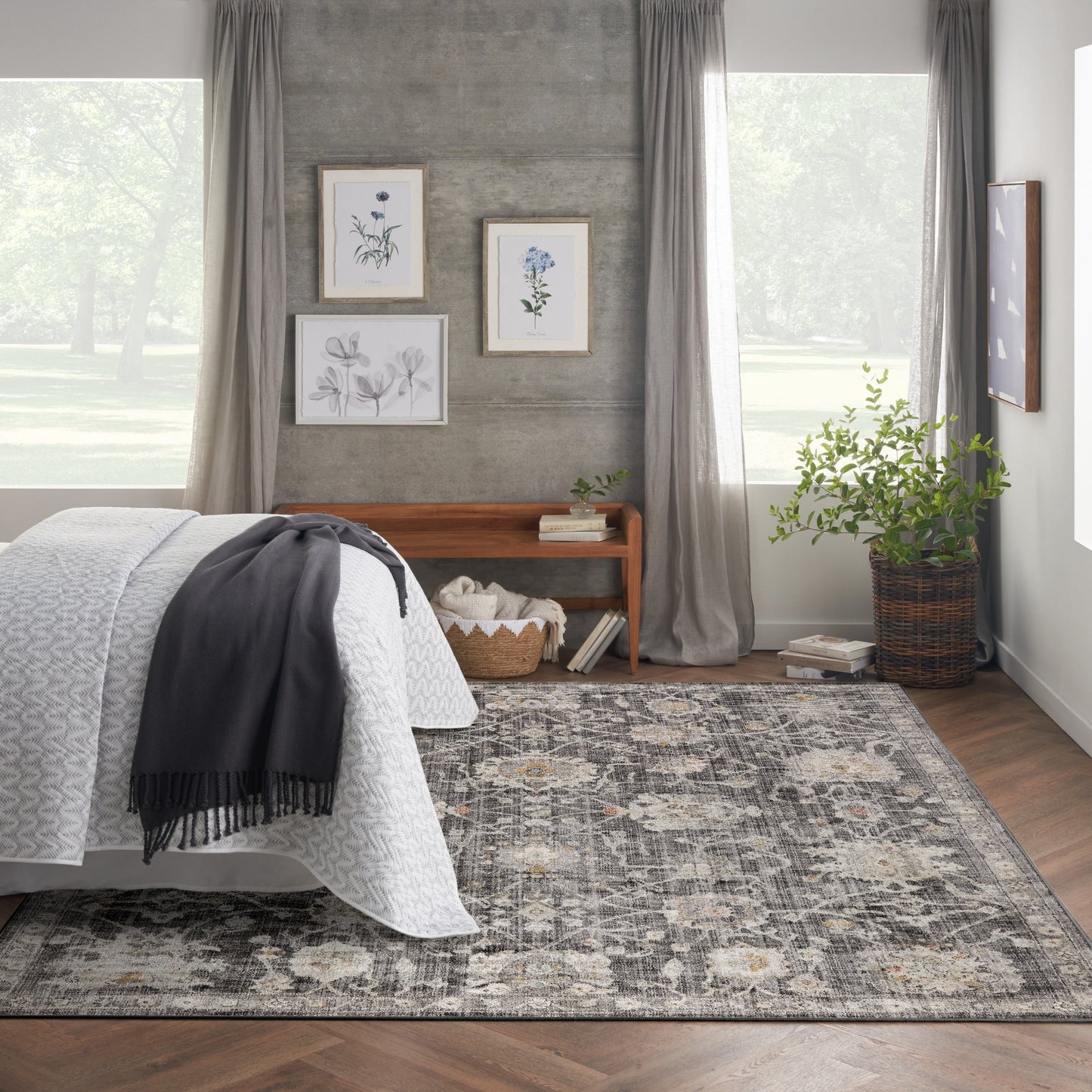 Nourison Oushak Home Perserteppich für den Innenbereich