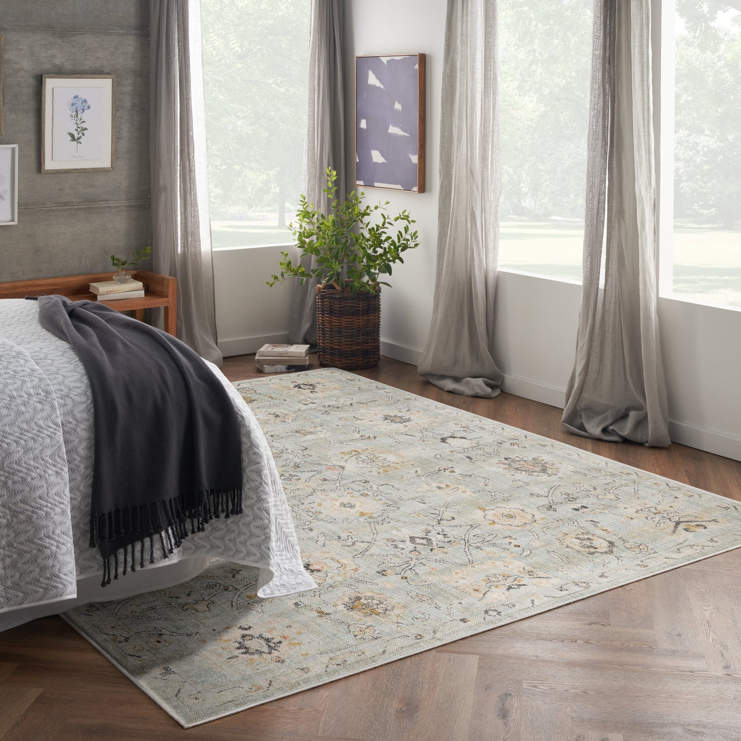 Nourison Oushak Home Perserteppich für den Innenbereich
