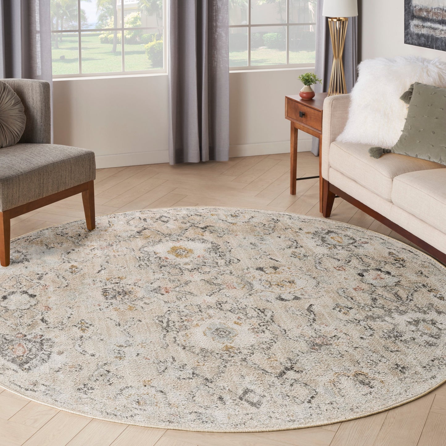 Nourison Oushak Home Perserteppich für den Innenbereich