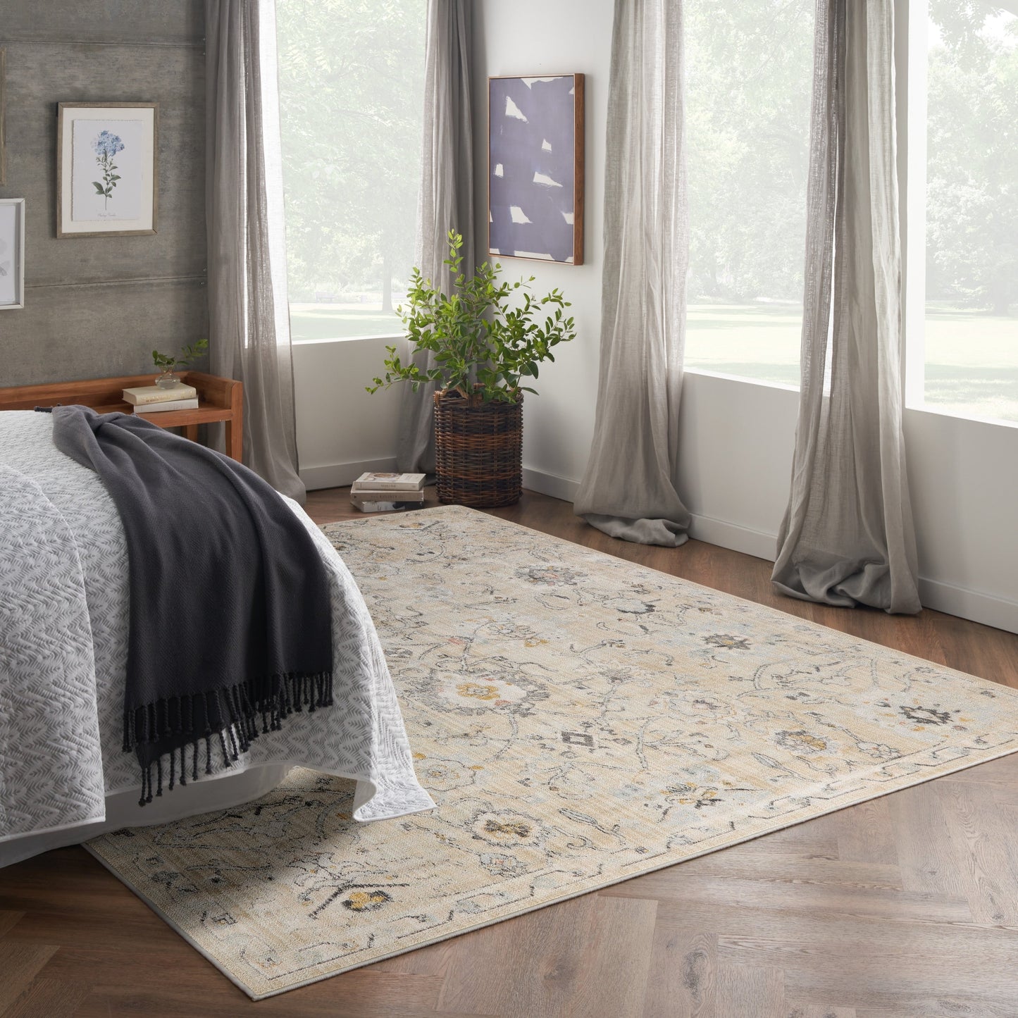 Nourison Oushak Home Perserteppich für den Innenbereich