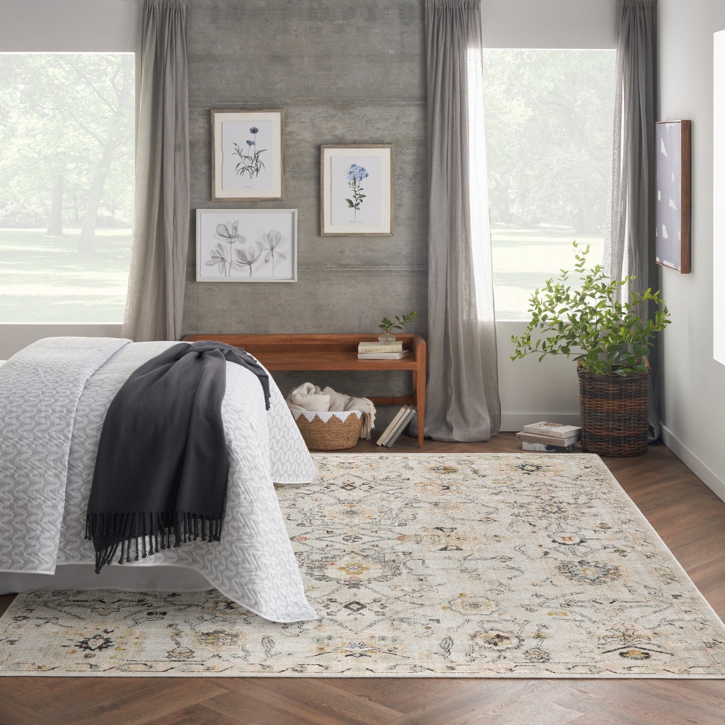 Nourison Oushak Home Perserteppich für den Innenbereich