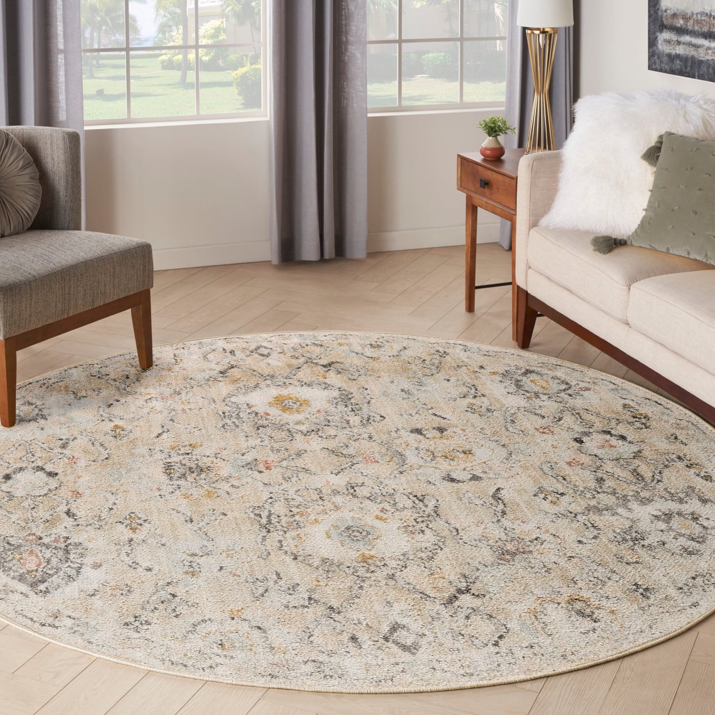 Nourison Oushak Home Perserteppich für den Innenbereich
