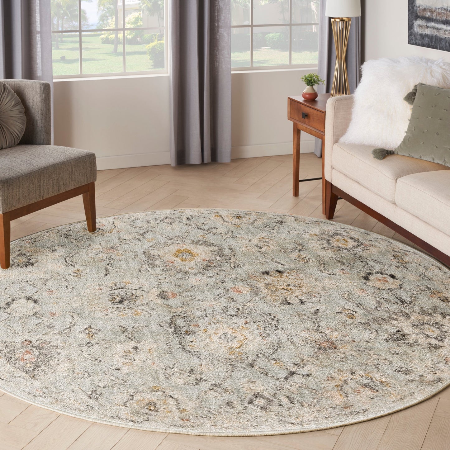 Nourison Oushak Home Perserteppich für den Innenbereich