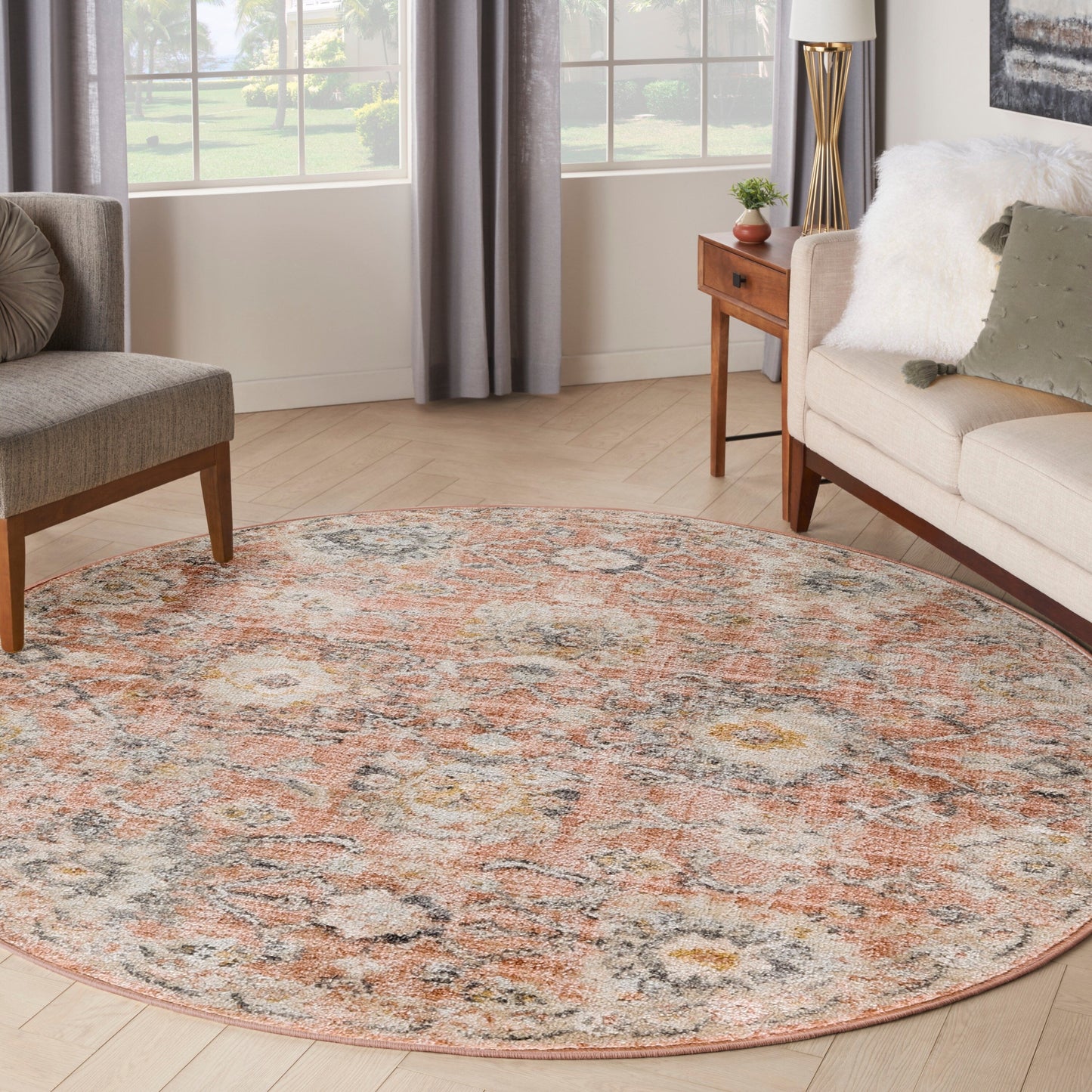 Nourison Oushak Home Perserteppich für den Innenbereich