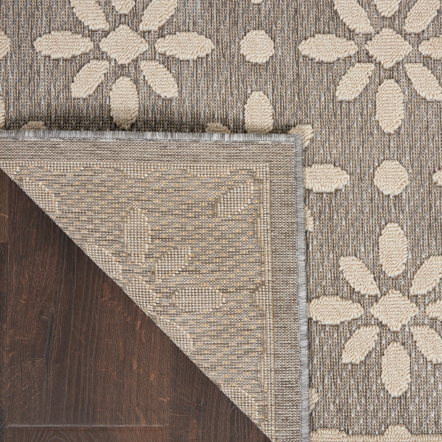 Nourison Palamos Modern Floral Hi Low Geometric Indoor Outdoor Area Rug