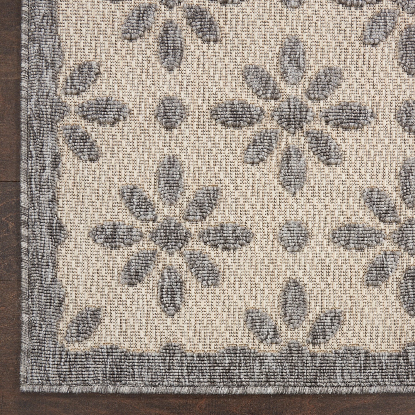Nourison Palamos Modern Floral Hi Low Geometric Indoor Outdoor Area Rug