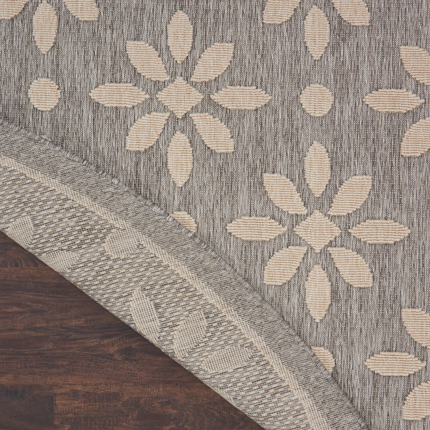 Nourison Palamos Modern Floral Hi Low Geometric Indoor Outdoor Area Rug