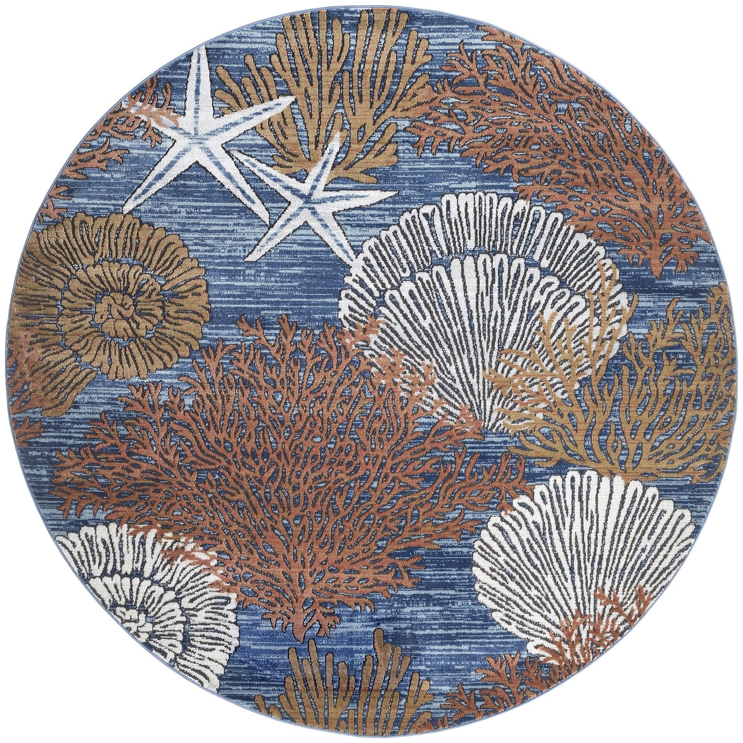 Nourison Pompeii Coastal Beach Muscheln und Korallen Bereich Teppich