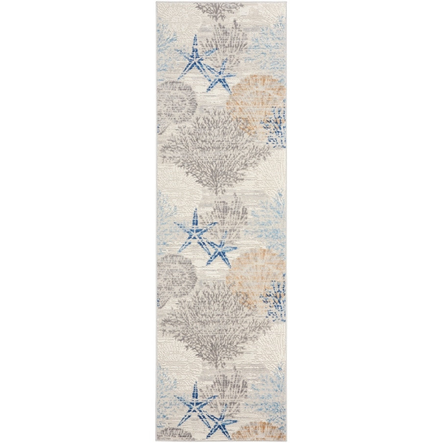 Nourison Pompeii Coastal Beach Muscheln und Korallen Bereich Teppich