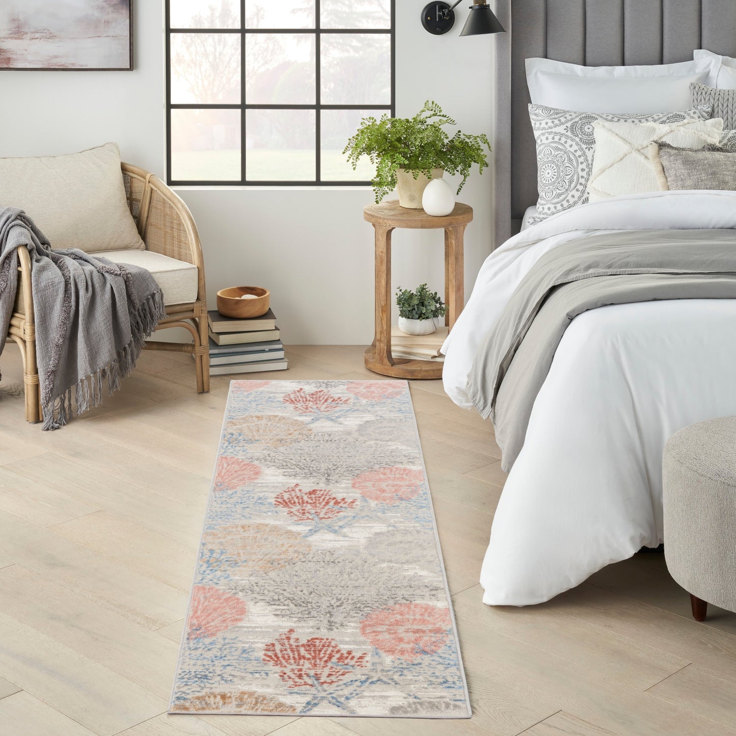 Nourison Pompeii Coastal Beach Muscheln und Korallen Bereich Teppich