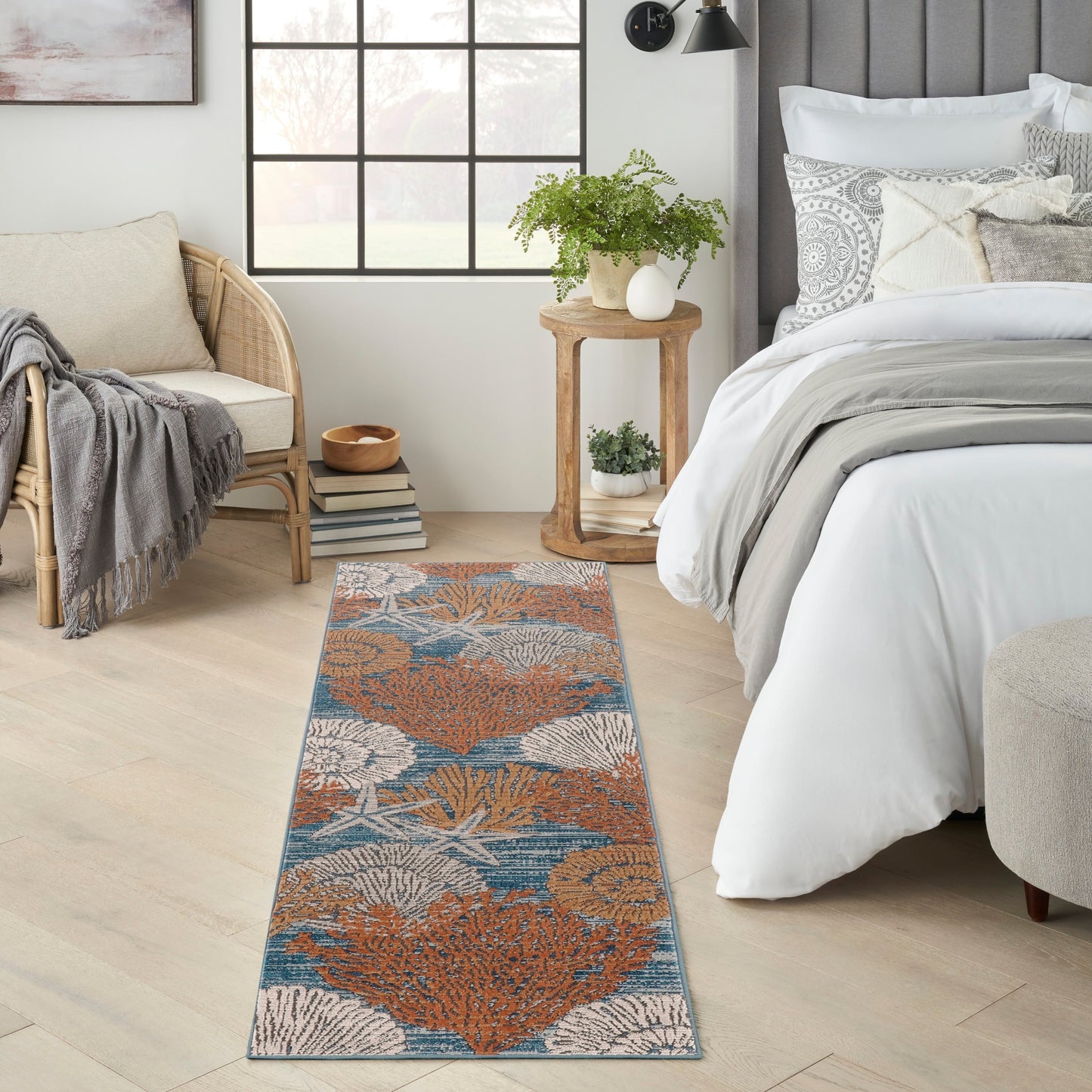 Nourison Pompeii Coastal Beach Muscheln und Korallen Bereich Teppich